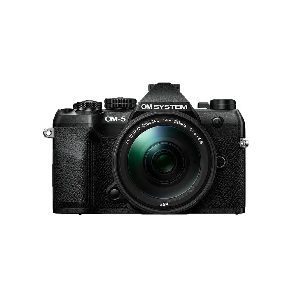 OM SYSTEM OM-5 Mirrorless Camera with 14-150mm F4-5.6 II Lens - Black