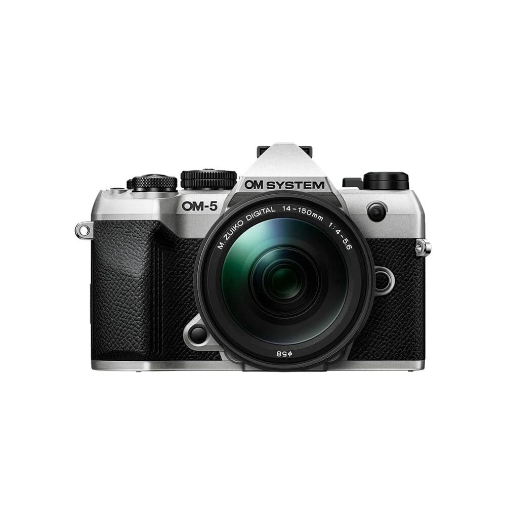 OM SYSTEM OM-5 Mirrorless Camera with 14-150mm F4-5.6 II Lens - Silver